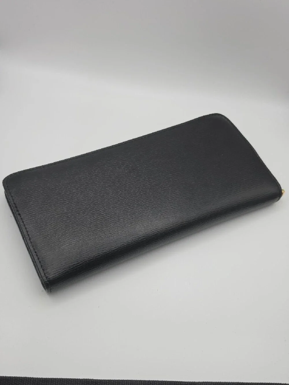 Ralph Lauren Black Wallet with Gold RL Plaque